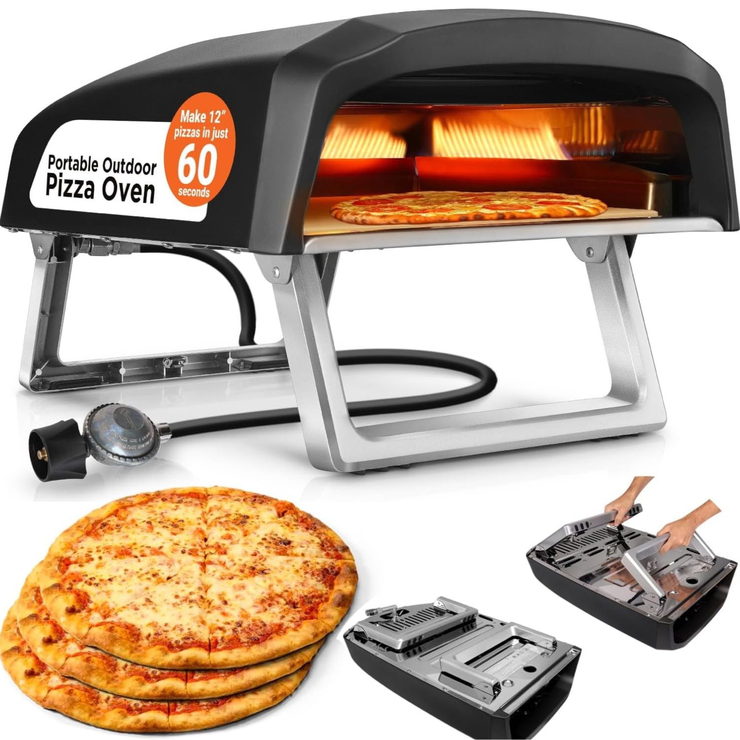 Portable pizza oven
